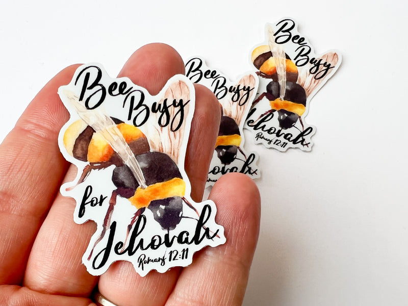 Bee Busy for Jehovah  Stickers - GINGERS