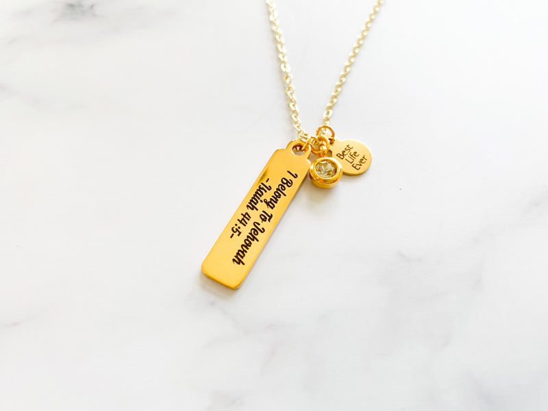 I Belong to Jehovah Necklace - GINGERS