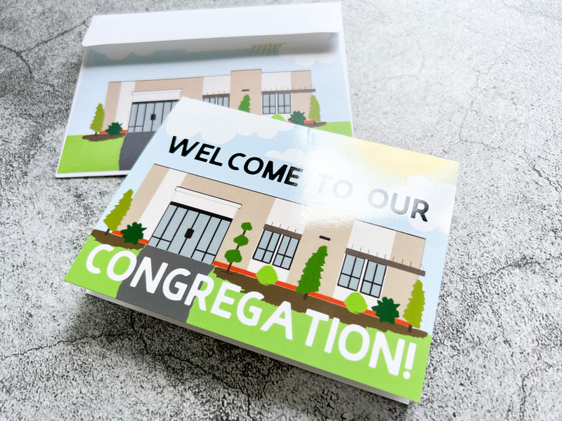 Welcome to Our Congregation 4 x 6 Greeting Card - GINGERS