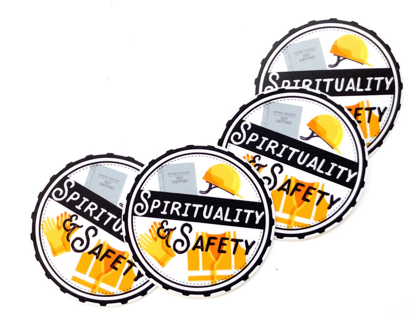 LDC DRC Volunteer Hard Hat Sticker - Spirituality and Safety - GINGERS