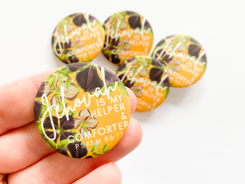 Jehovah is my Helper and Comforter Pins - GINGERS