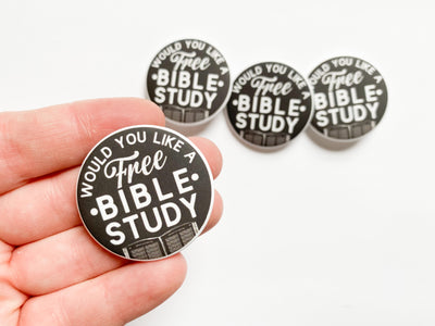 Black Ask Me About A Free Bible Study Pins - GINGERS