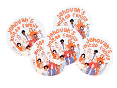 Jehovahs United Family Circle Stickers - GINGERS